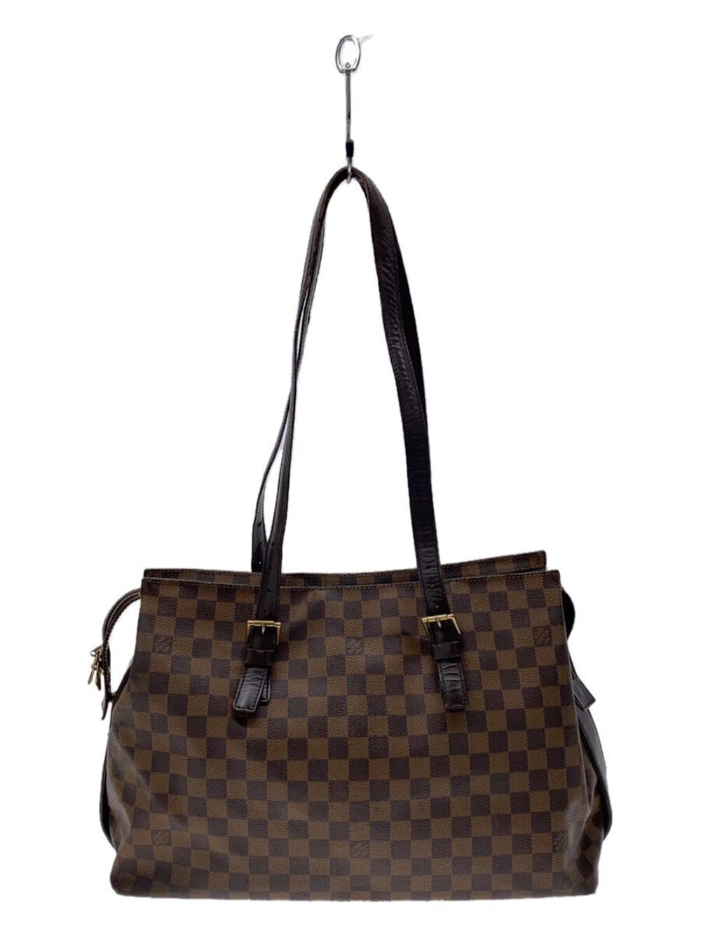 LOUIS VUITTON Chelsea Bag Damier Ebene Brown